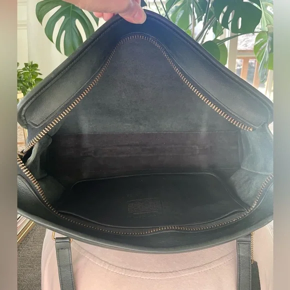 Coach RARE Pine Green Vintage Shoulder Brief - excellent condition - Picture 7 of 11